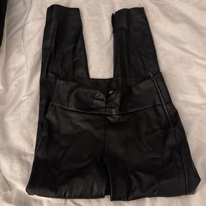ZARA Leather black pants size S